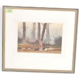 PETER ATKIN - WINTER WOOD 1982 WATER COLOUR PAINTING