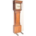 19TH CENTURY GEORGE III OAK LONGCASE GRANDFATHER CLOCK