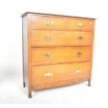 1920'S ARTS & CRAFTS OAK TALL CHEST OF DRAWERS