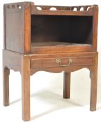 19TH CENTURY GEORGE III MAHOGANY NIGHT STAND