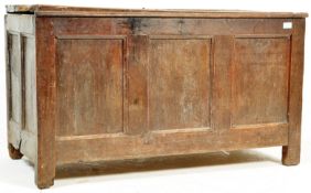 17TH CENTURY GEORGE III OAK COFFER CHEST