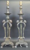 TWO ART NUVEAU STYLE LAMPS / DESK LIGHTS