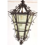 1910’S CAST IRON / BLACKSMITH PORCH LANTERN