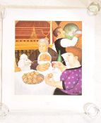 BERYL COOK - DINING PARIS - LIMITED EDITION SIGNED PRINT