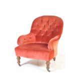 19TH CENTURY VICTORIAN MAHOGANY ARMCHAIR