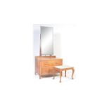 1930'S MANNER OF HEALS DRESSING TABLE AND STOOL