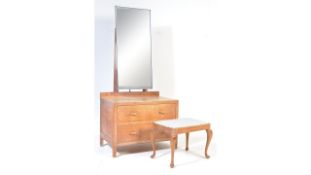 1930'S MANNER OF HEALS DRESSING TABLE AND STOOL