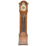 ART AND CRAFTS LONGCASE GRANDFATHER CLOCK