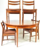 MID 20TH CENTURY TEAK WOOD DINING TABLE AND CHAIRS
