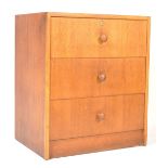 1960’S OAK PEDESTAL CHEST OF DRAWERS BY HERBERT E GIBBS