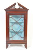 GEORGIAN STYLE MAHOGANY CORNER CUPBOARD