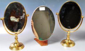 SELECTION OF THREE VINTAGE TABLE / COUNTER TOP MIRRORS