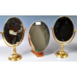 SELECTION OF THREE VINTAGE TABLE / COUNTER TOP MIRRORS