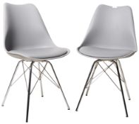 MATCHING PAIR OF CONTEMPORARY DSW STYLE CHAIRS