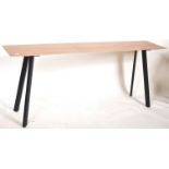 CONTEMPORARY MODERNIST MINIMALIST OAK CONSOLE TABLE