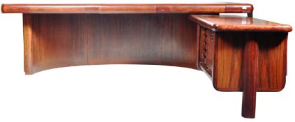 DYRLUND - SUPER SKYLINE - 1980'S ROSEWOOD EXECUTIVE DESK