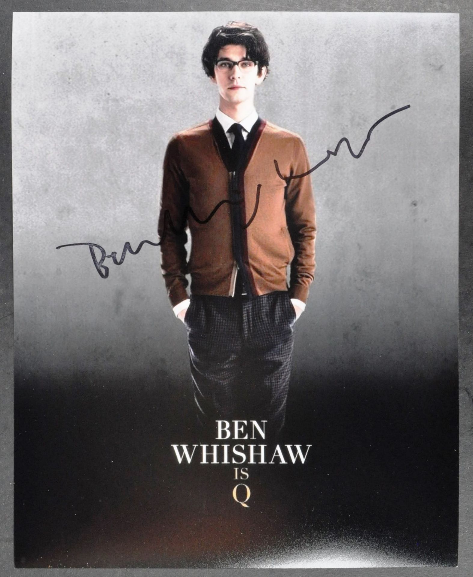 JAMES BOND - BEN WISHAW (Q) - SIGNED 8X10" COLOUR