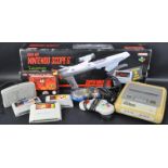 ORIGINAL SUPER NINTENDO GAMES CONSOLE, SUPER SCOPE 6 AND GAMES