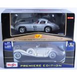 TWO MAISTO 1/18 SCALE PREMIER EDITION DIECAST MODEL CARS