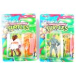 TWO VINTAGE PLAYMATES TEENAGE MUTANT NINJA TURTLES ACTION FIGURES