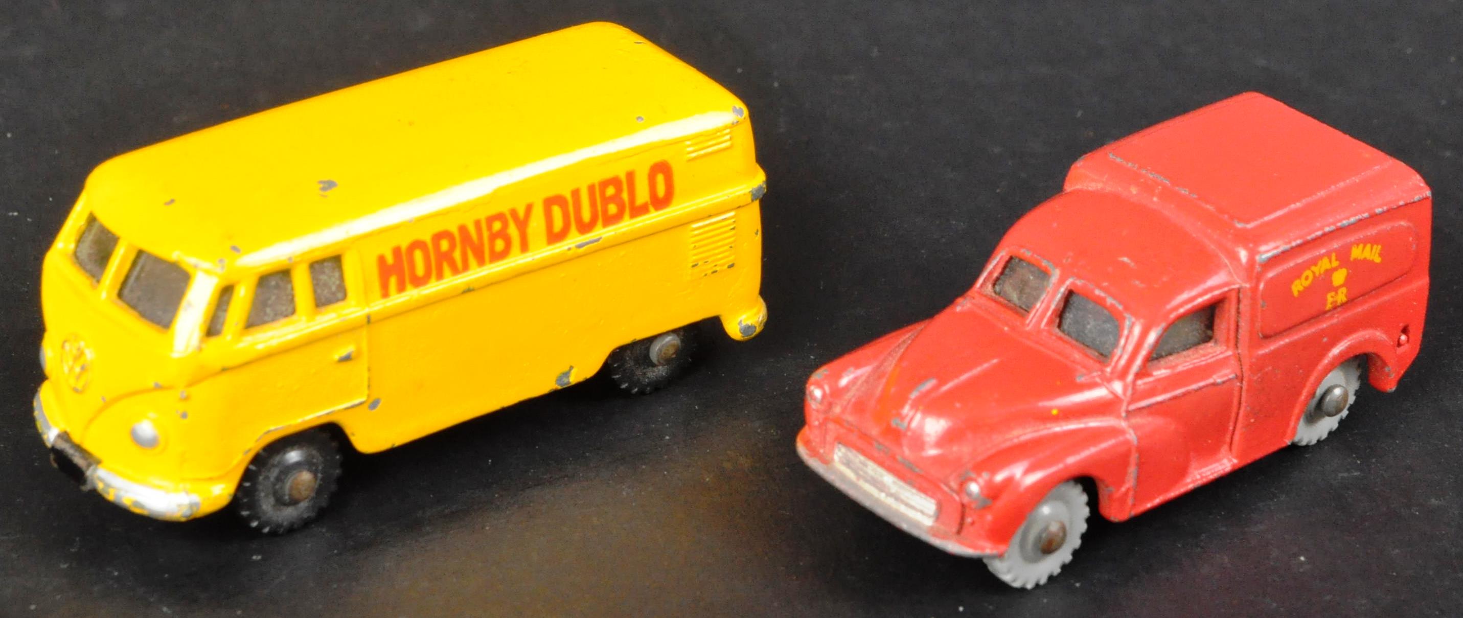 TWO VINTAGE DUBLO DINKY TOYS DIECAST MODEL VANS