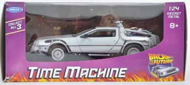 ORIGINAL WELLY 1/24 SCALE BOXED DIECAST MODEL DELOREAN CAR