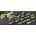 LARGE COLLECTION OF ASSORTED VINTAGE DIECAST MILITARY VEHICLES