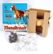 VINTAGE MARX TOYS ' JOHNNY WEST ' THUNDERBOLT HORSE FIGURE