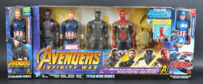 COLLECTION OF X3 HASBRO MARVEL AVENGERS BOXED ACTION FIGURES