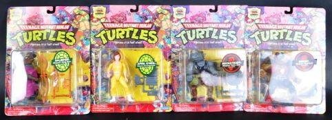 COLLECTION OF X4 VINTAGE TEENAGE MUTANT NINJA TURTLES ACTION FIGURES