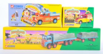 COLLECTION OF X3 ASSORTED CORGI CLASSICS CIRCUS THEME DIECAST