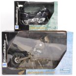 TWO NEW RAY ROADRIDER DIECAST MODEL MOTORCYCLES