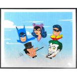 BATMAN - BOB KANE (1915-1998) - UNIQUE BATMAN ARTWORK ANIMATION CEL SIGNED