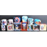 LARGE COLLECTION OF ASSORTED CAPTAIN AMERICA CUPS & MUGS