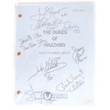 THE DUKES OF HAZZARD - CELEBRITY AUTHENTICS SIGNED REPLICA SCRIPT