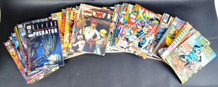 LARGE COLLECTION OF VINTAGE ACTION ADVENTURE COMIC BOOKS