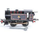 ORIGINAL VINTAGE HORNBY 0 GAUGE CLOCKWORK TRAINSET LOCOMOTIVE