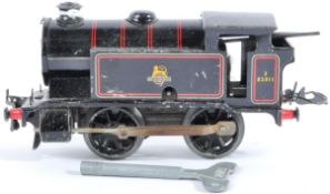 ORIGINAL VINTAGE HORNBY 0 GAUGE CLOCKWORK TRAINSET LOCOMOTIVE