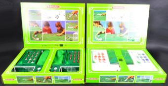 TWO ORIGINAL VINTAGE SUBBUTEO TABLE TOP FOOTBALL SETS