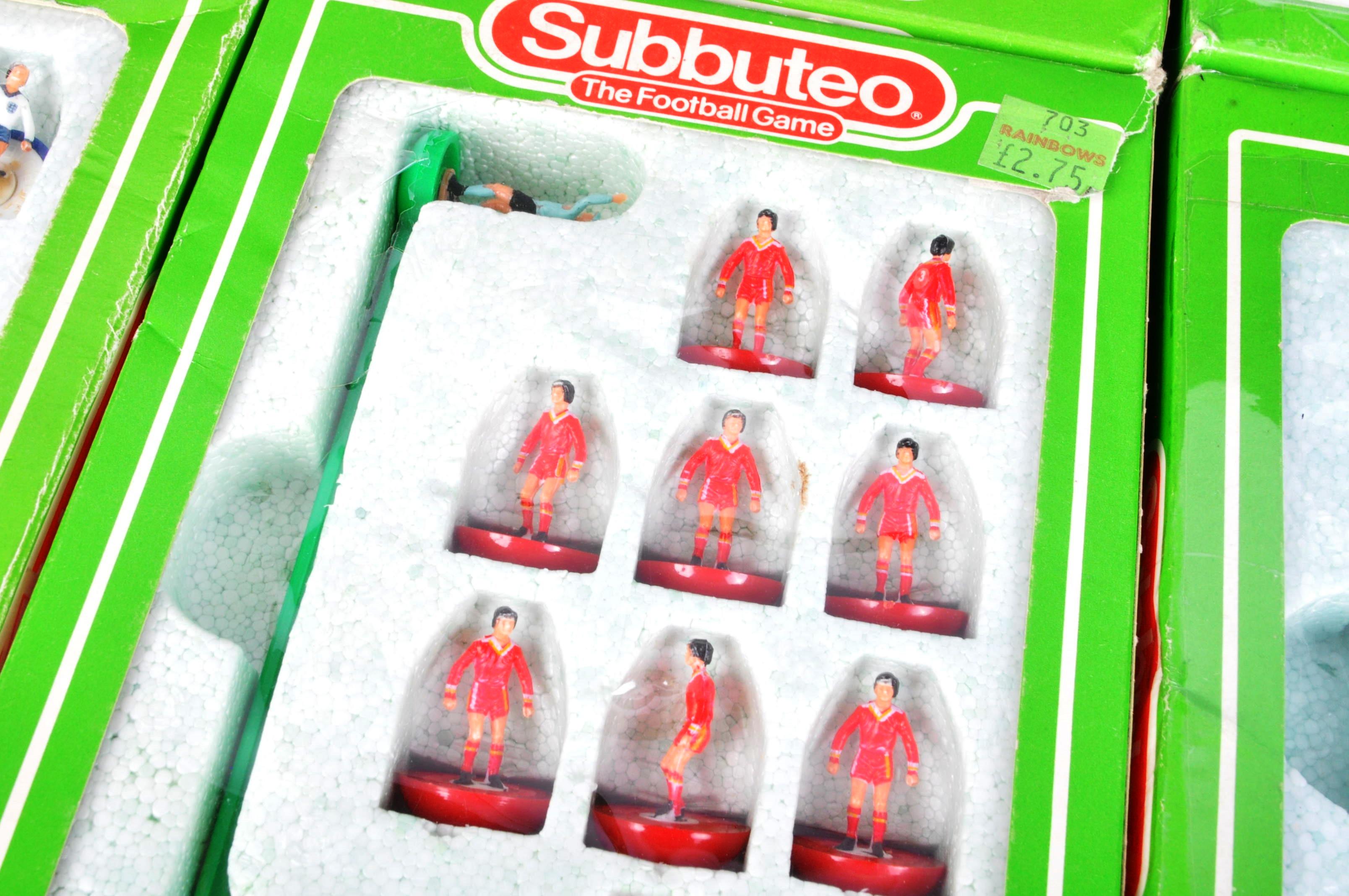 COLLECTION OF X6 VINTAGE SUBBUTEO TABLE TOP FOOTBALL TEAMS - Image 12 of 16