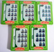 COLLECTION OF X5 VINTAGE SUBBUTEO TABLE TOP FOOTBALL TEAMS