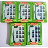 COLLECTION OF X5 VINTAGE SUBBUTEO TABLE TOP FOOTBALL TEAMS