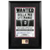 HARRY POTTER - HELENA BONHAM CARTER - SIGNED CELEBRITY AUTHENTICS DISPLAY