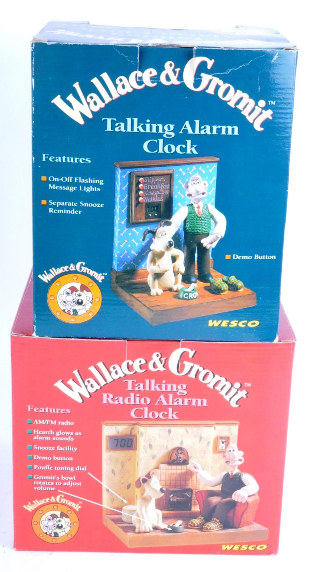 WALLACE & GROMIT - BOXED WESCO TALKING ALARM CLOCKS - Image 5 of 5