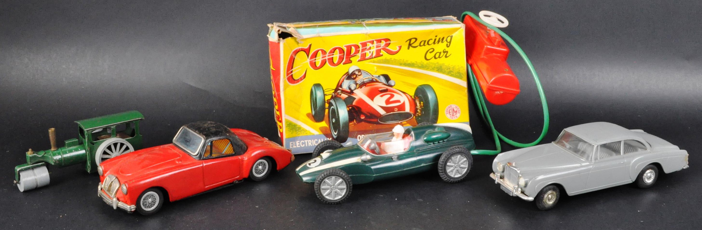 COLLECTION OF VINTAGE TIN PLATE AND FRICTION MOTOR TOY CARS