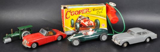 COLLECTION OF VINTAGE TIN PLATE AND FRICTION MOTOR TOY CARS