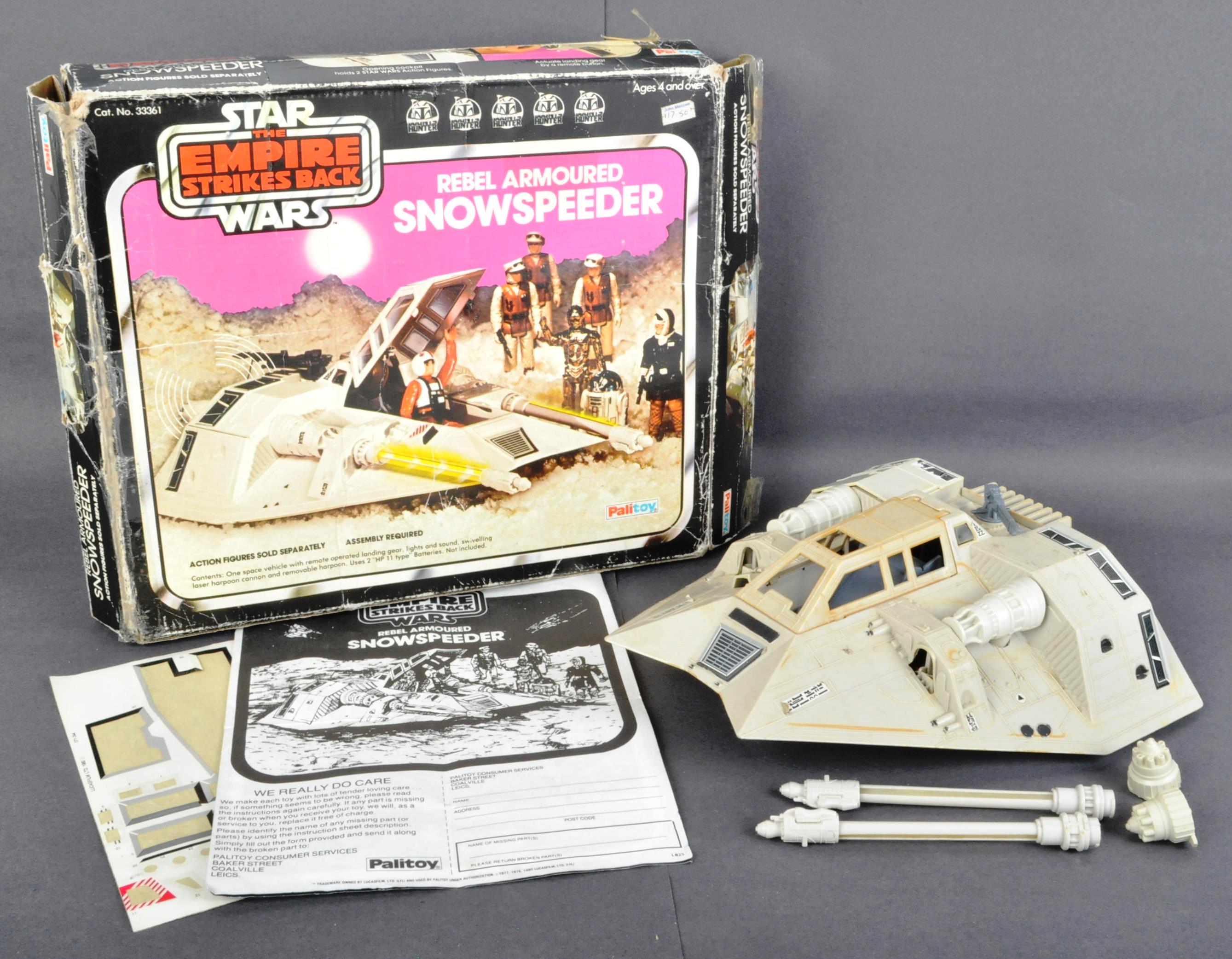 VINTAGE PALITOY STAR WARS SNOWSPEEDER ACTION FIGURE PLAYSET