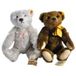 TWO ORIGINAL GERMAN STEIFF SOFT TOY TEDDY BEARS