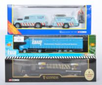 COLLECTION OF X3 CORGI DIECAST MODEL TRUCKS