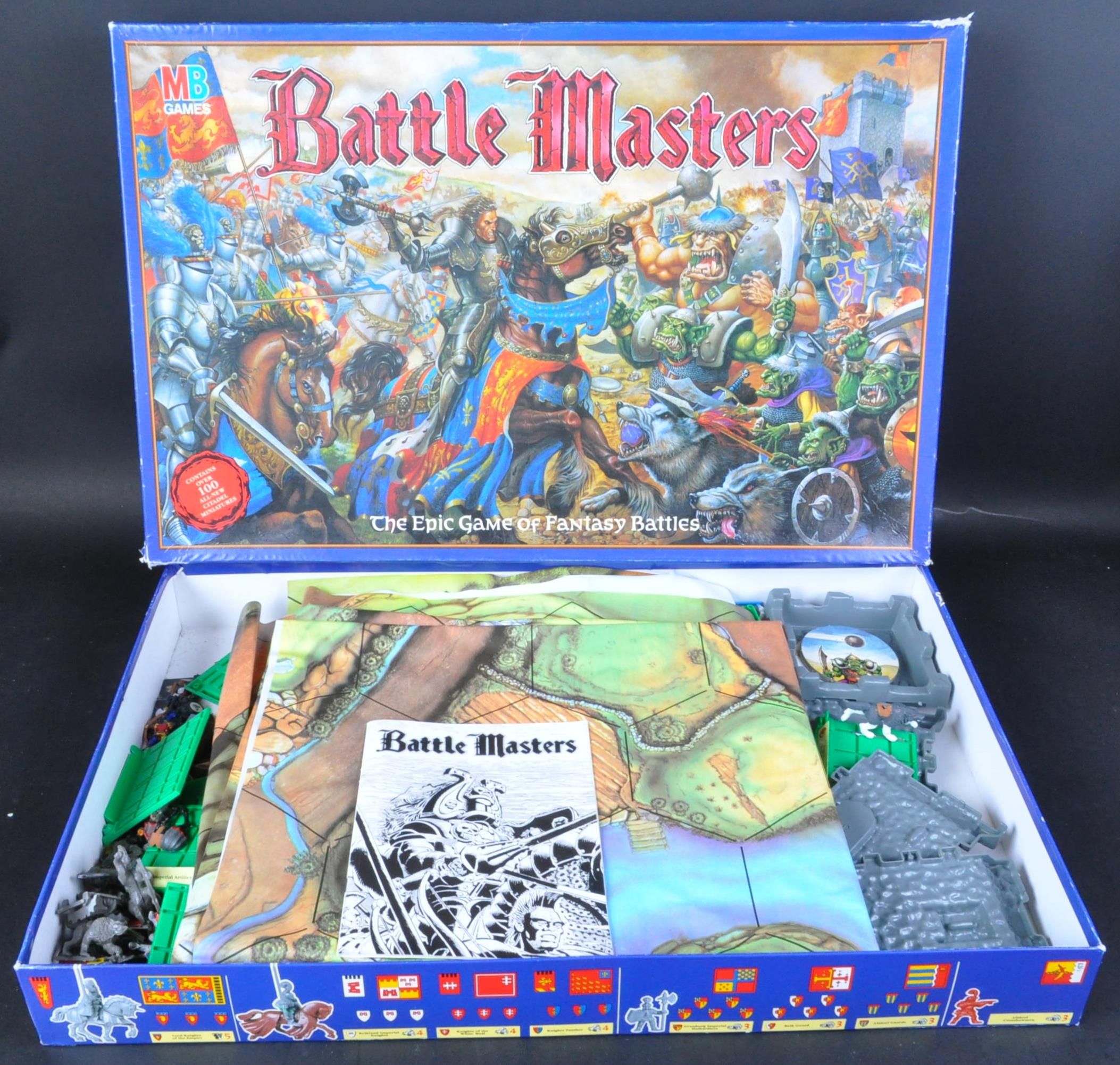 VINTAGE MB GAMES BATTLE MASTERS TABLE TOP BOARD GAME